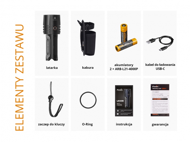 Latarka LED Fenix LR35R - Zdjęcie