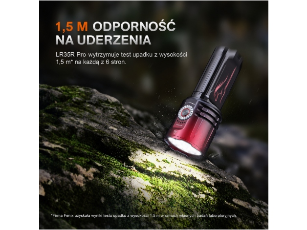 Latarka LED Fenix LR35R PRO (Koń) czarna edycja limitowana - Zdjęcie