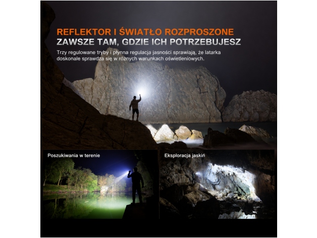 Latarka LED Fenix LR35R PRO (Koń) czarna edycja limitowana - Zdjęcie