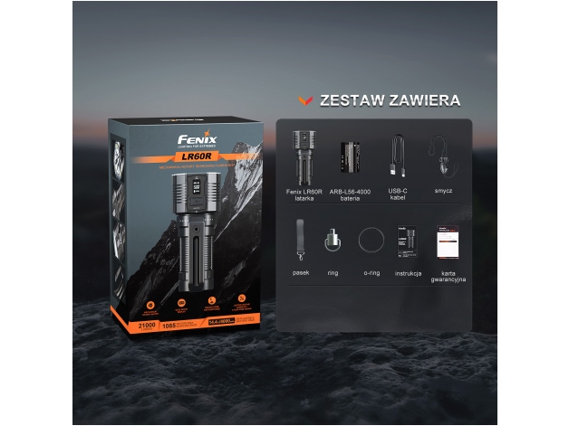 Latarka LED Fenix LR60R - Zdjęcie