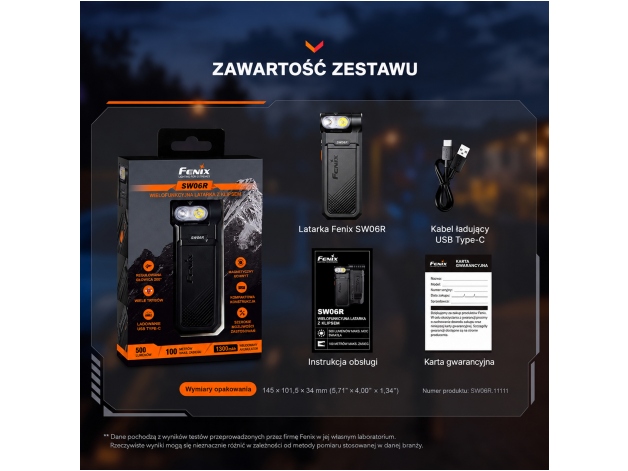 Latarka LED Fenix SW06R - Zdjęcie