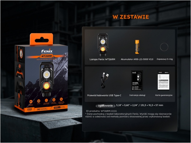 Latarka LED Fenix WT26RM - Zdjęcie