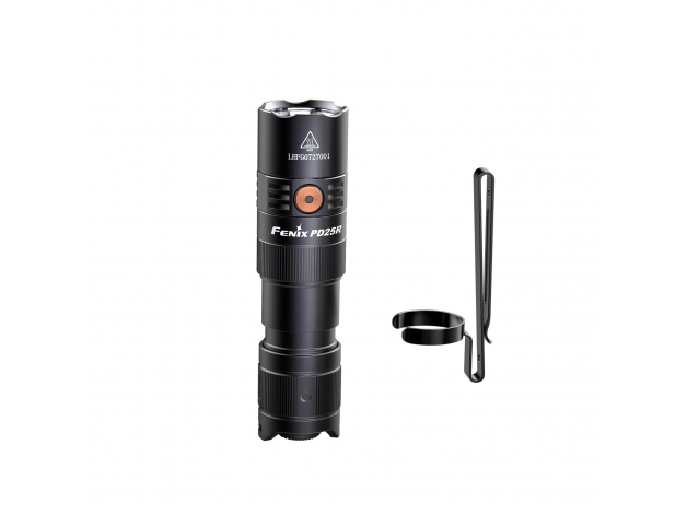 Latarka taktyczna LED Fenix PD25R czarna - Zdjęcie
