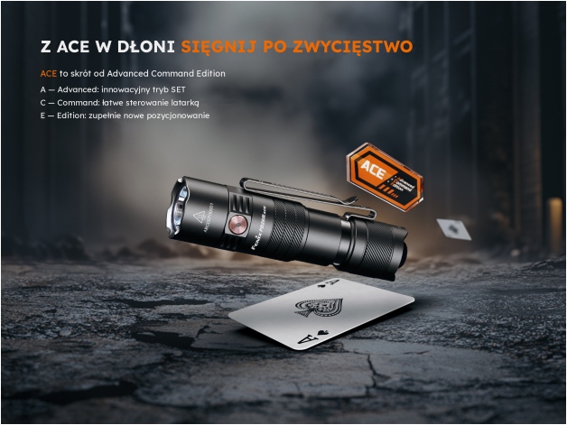 Latarka taktyczna LED Fenix PD26R ACE - Zdjęcie