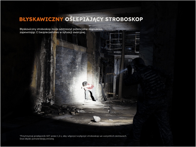 Latarka taktyczna LED Fenix PD36R ACE - Zdjęcie