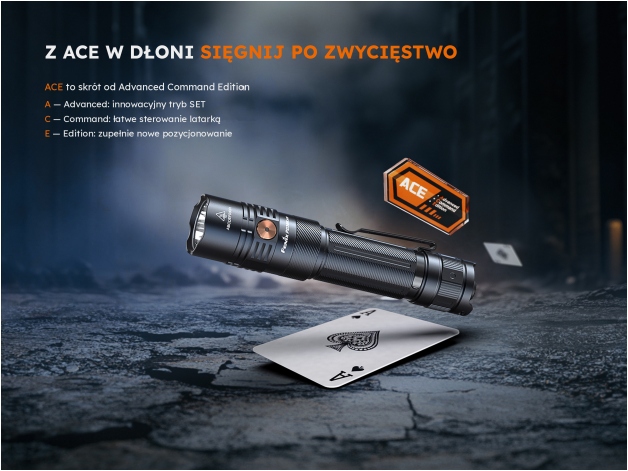 Latarka taktyczna LED Fenix PD36R ACE - Zdjęcie