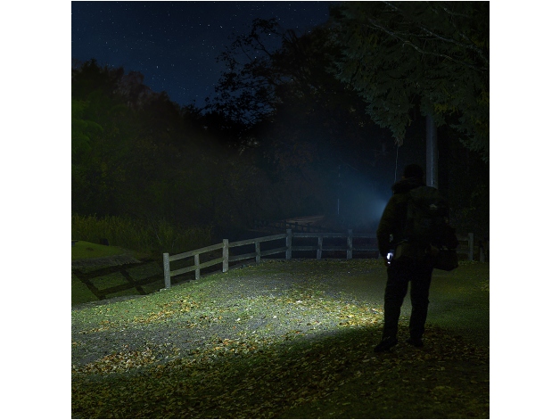 LED flashlight SW05R-RED black - Photo