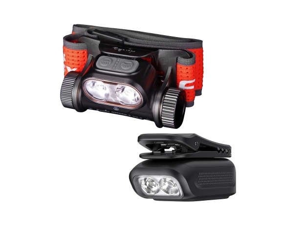 Zestaw latarek Fenix HM65R-T V2.0 czarna i E04R czarna - Zdjęcie