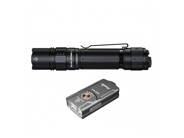 Zestaw latarek LED Fenix PD36R Pro i E03R V2.0 szara - Zdjęcie