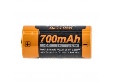 Akumulator Fenix USB ARB-L16UP (16340 RCR123 700 mAh 3,6 V) 